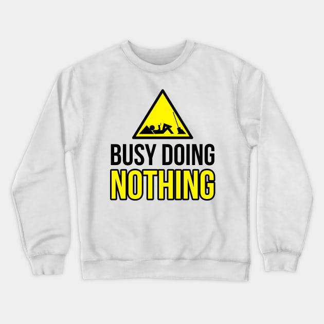 busy doing nothing Crewneck Sweatshirt by s4rt4